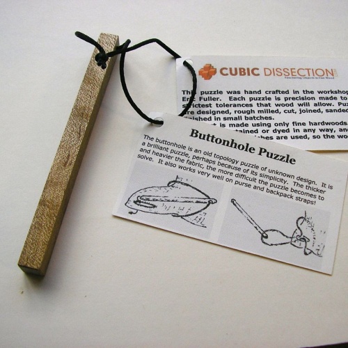 Buttonhole puzzle, Eric Fuller