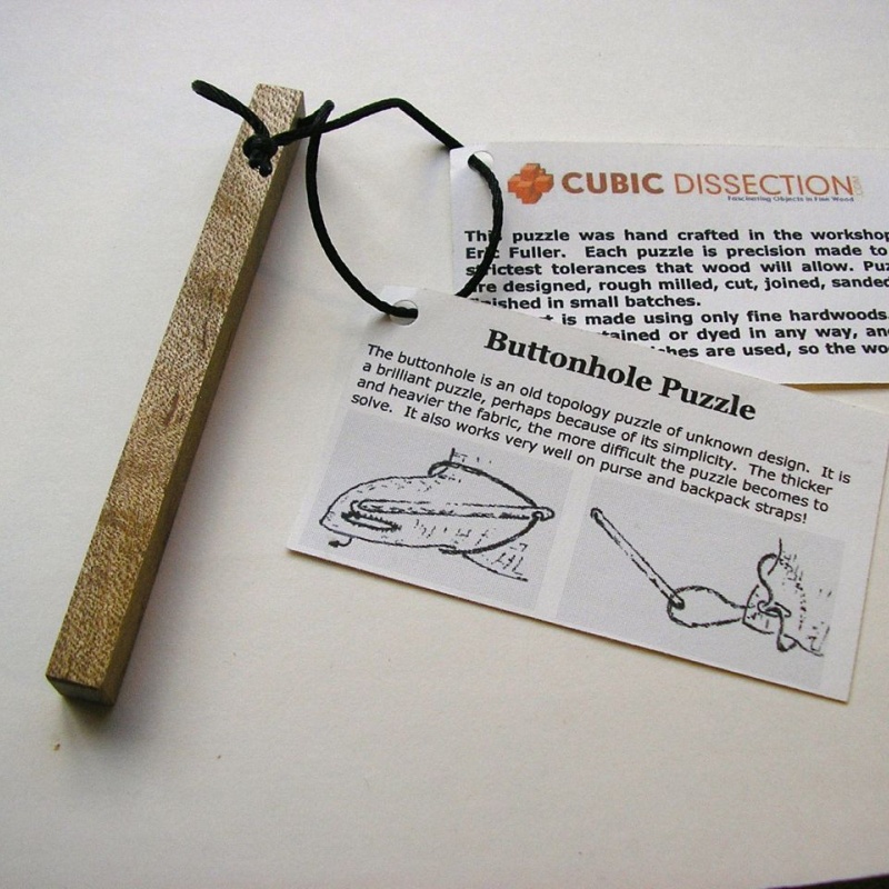 Buttonhole puzzle, Eric Fuller