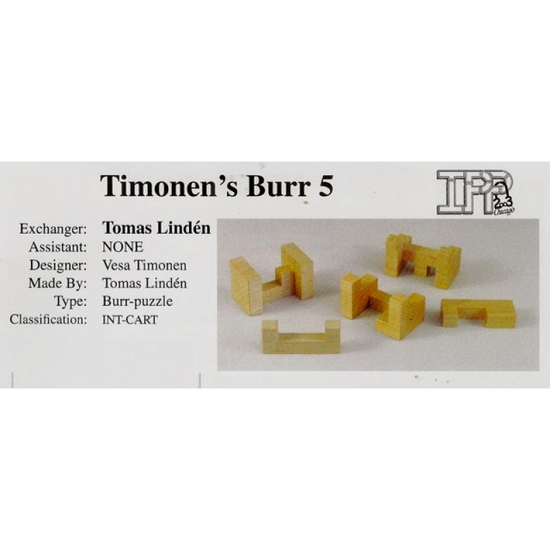 Timonen&#039;s Burr 5
