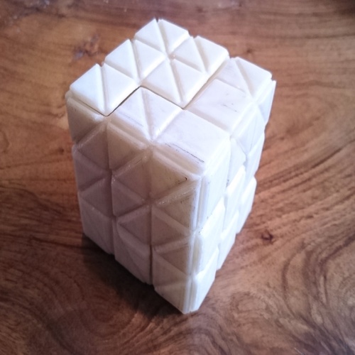 3D Printed Barcode Burr (Glow in the Dark) by Stephen Miller