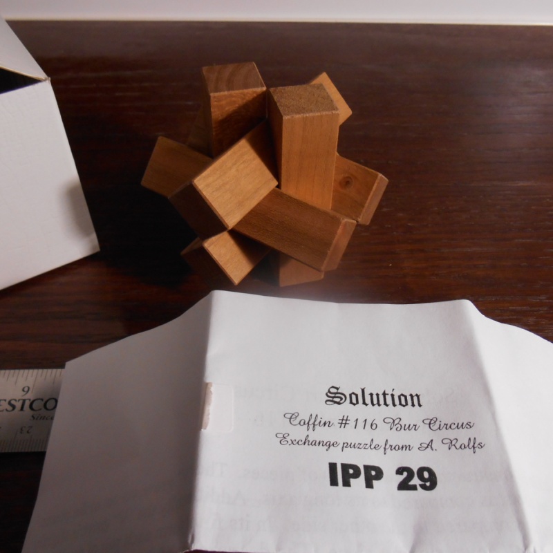 Burr Circus, Stewart Coffin #116. Made by Allen Rolfs