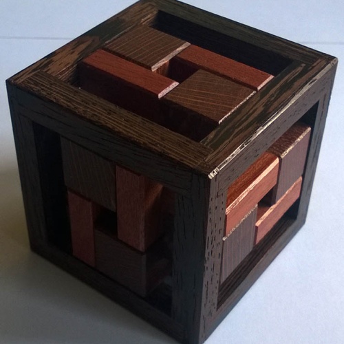 Boards And Sticks In A Cage