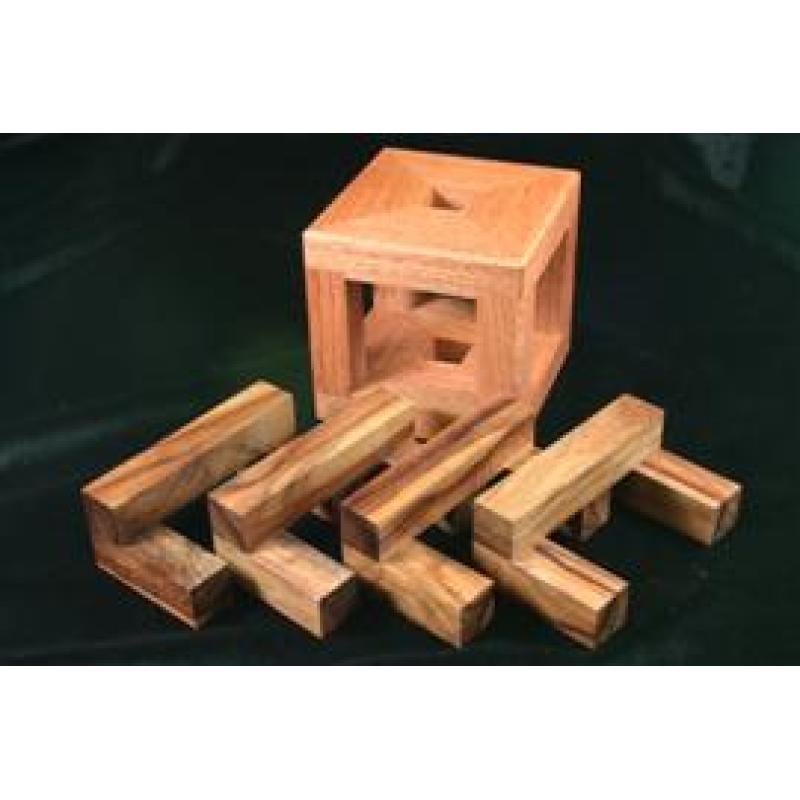 Four piece Burr Cube