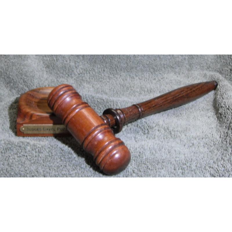 The Judge&#039;s Gavel Puzzle