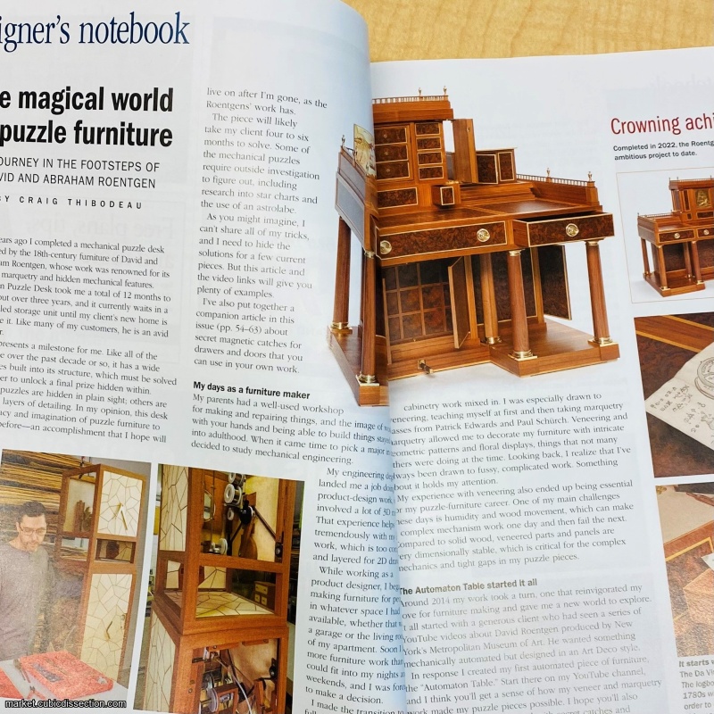 Fine Woodworking Mar/Apr 2026 #322 - featuring Craig Thibodeau's Puzzle Furniture