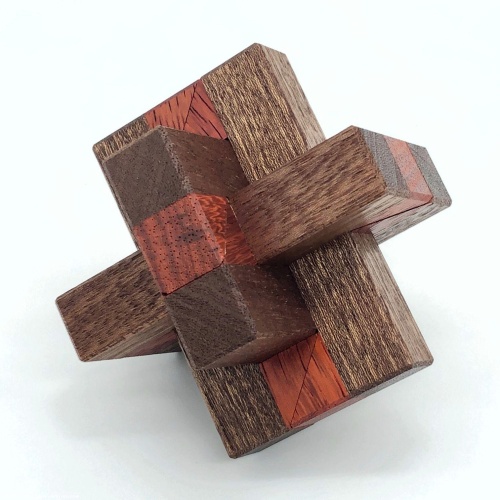 Kaon Interlocking Puzzle (Paduak Variation) by Duane Einfeld (RPP)