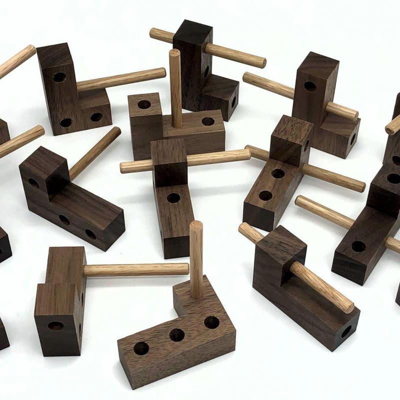 Logical Progression Interlocking Cube (Walnut) by Rick Eason (RPP)