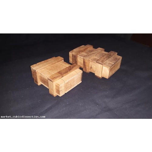 Wooden Puzzle Box Crates