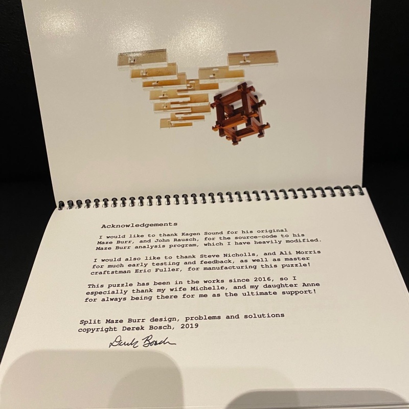 Split Maze Burr / 50 Configurations Book