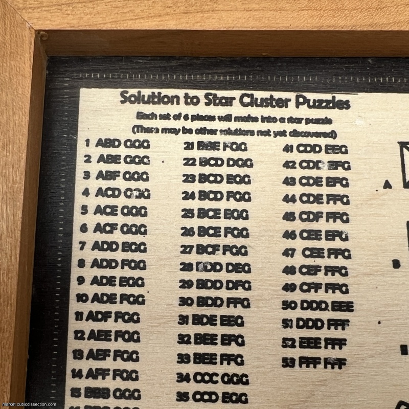 Star Cluster Puzzle Set by Allan Rolfs
