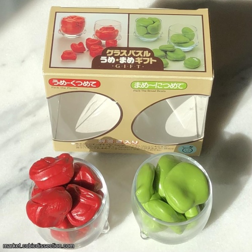 Glass puzzles Plums & Broad Beans - Nob Yoshigahara