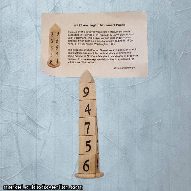 IPP 32 Washington Monument Puzzle